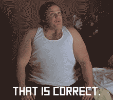 Movie gif. Chris Farley as the Bus Driver in Billy Madison nods, saying